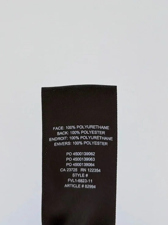 Babaton Faux Leather Jogger Pants Black High Rise Elastic Waist Size XS - Picture 15 of 15